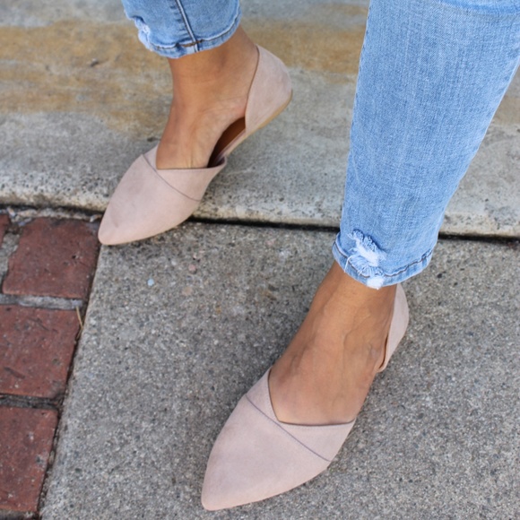 Price firm//The Chantilly// Taupe vegan suede Flat - Picture 7 of 8